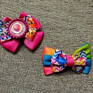 Gently used, SHOPKINS Small Hair bows 🍩🩷
